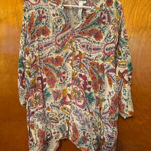 Grand & Greene Colorful Paisley Blouse